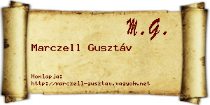 Marczell Gusztáv névjegykártya